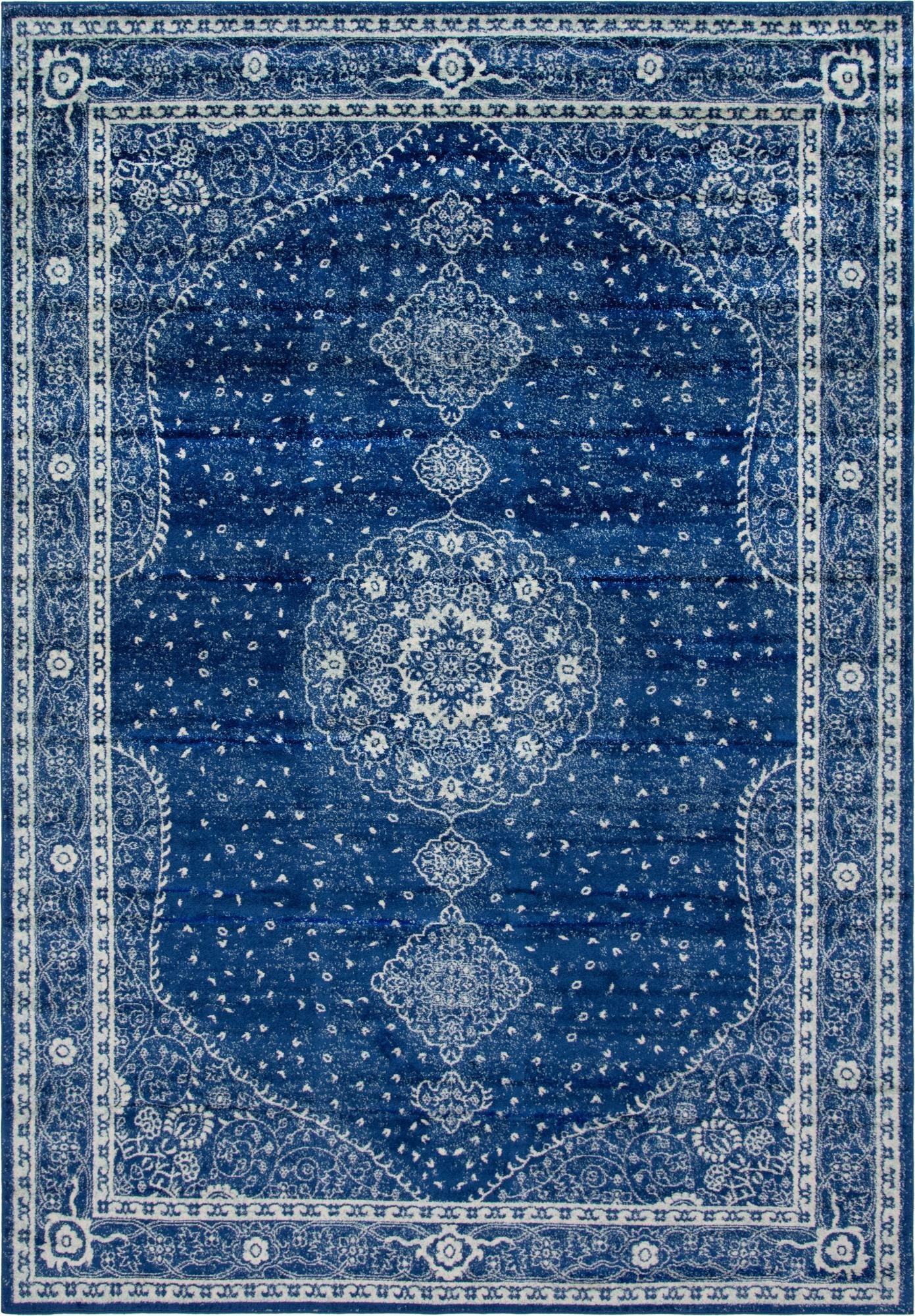 Dover Terrace Collection Area Rug - Marina (Navy Blue)