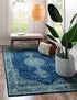 Dover Terrace Collection Area Rug - Marina (Navy Blue)