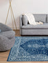 Dover Terrace Collection Area Rug - Marina (Navy Blue)