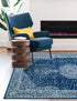 Dover Terrace Collection Area Rug - Marina (Navy Blue)