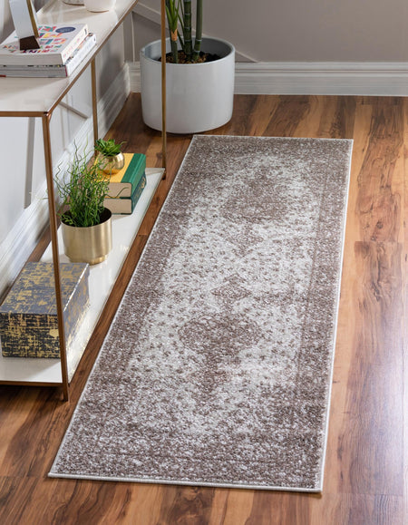 Dover Terrace Collection Area Rug - Marina (Light Brown)