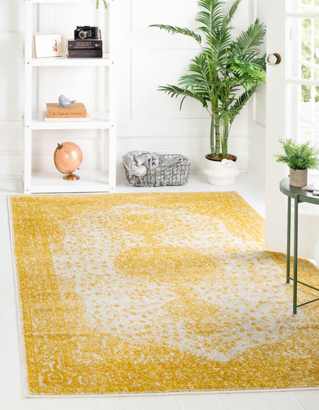 Dover Terrace Collection Area Rug - Marina (Yellow)