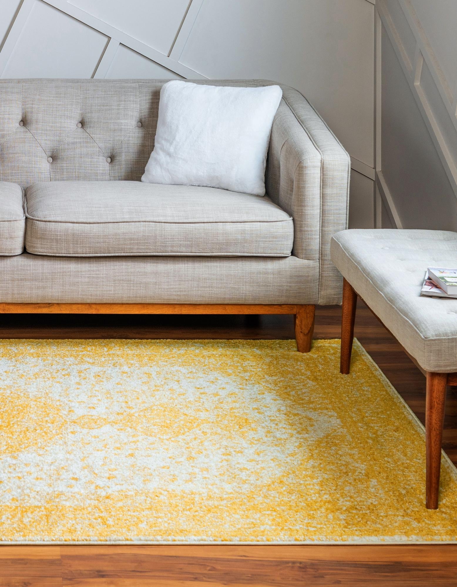 Dover Terrace Collection Area Rug - Marina (Yellow)