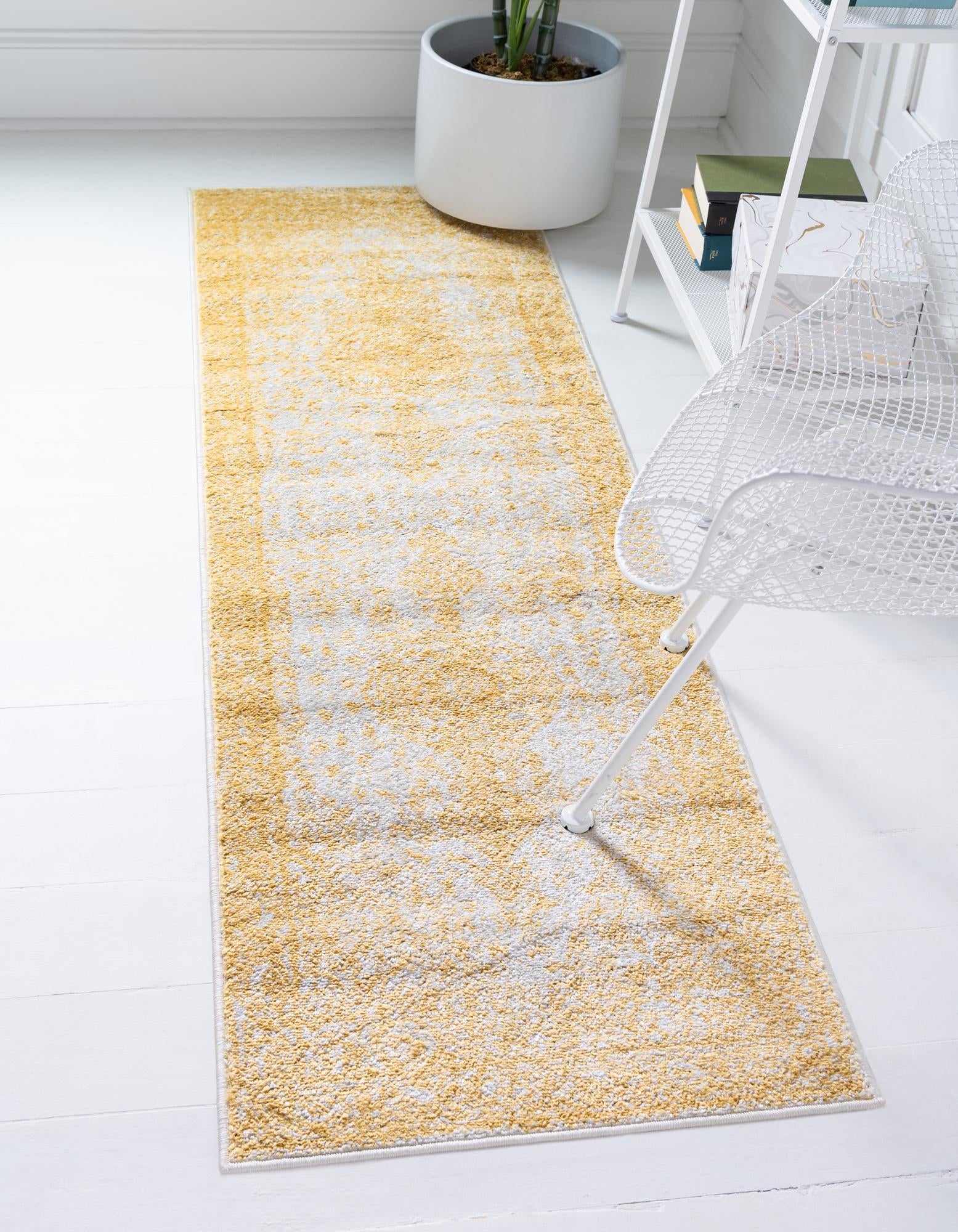 Dover Terrace Collection Area Rug - Marina (Yellow)