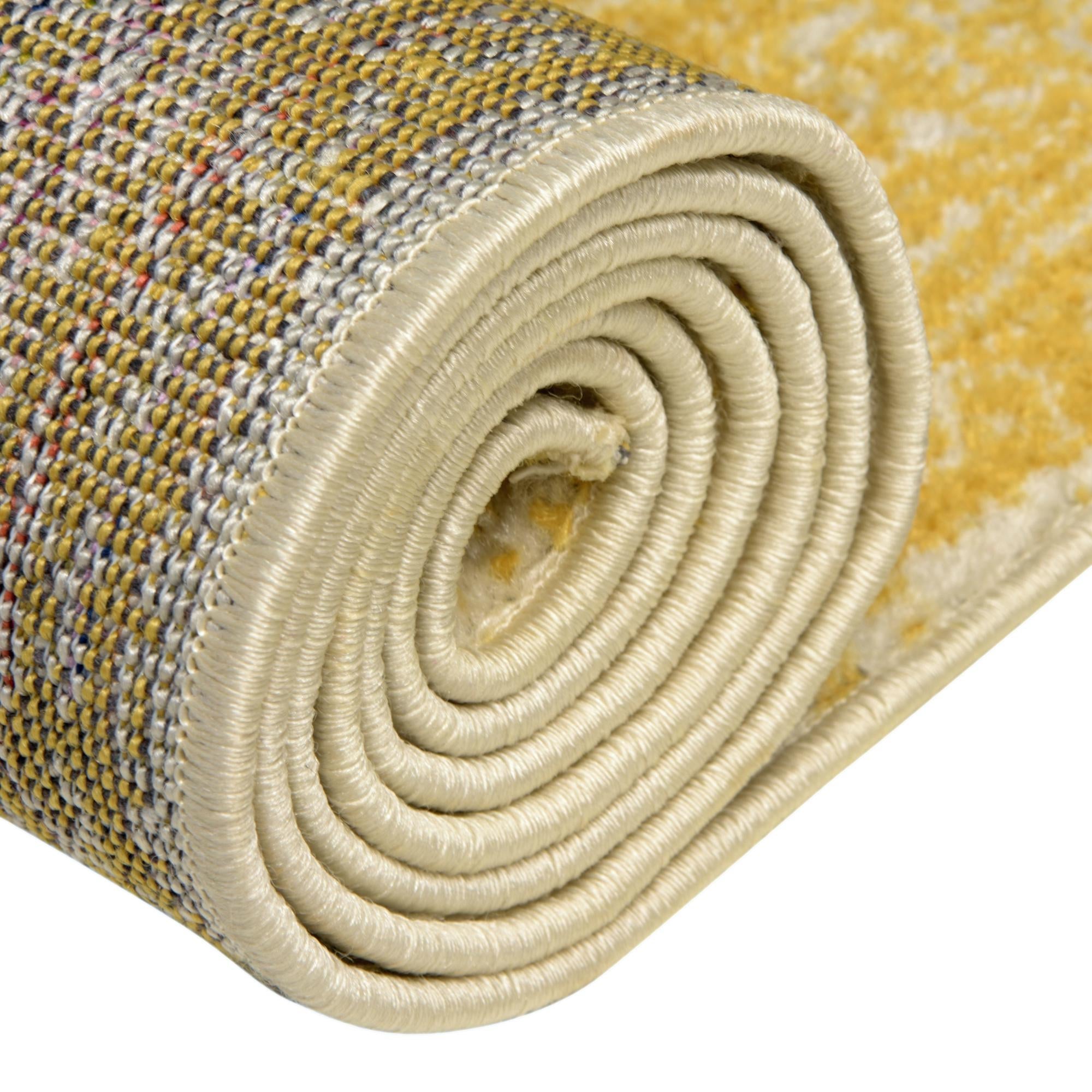 Dover Terrace Collection Area Rug - Marina (Yellow)