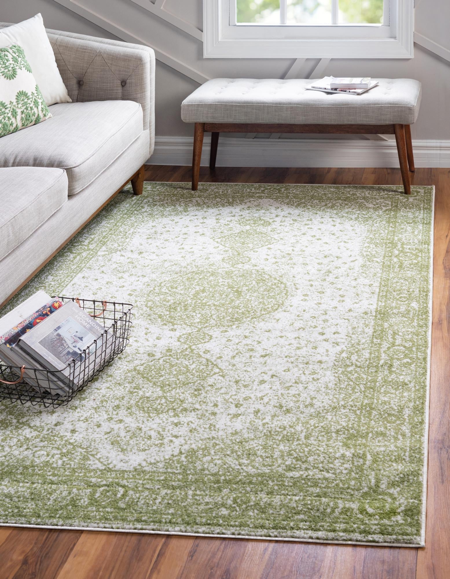 Dover Terrace Collection Area Rug - Marina (Green)