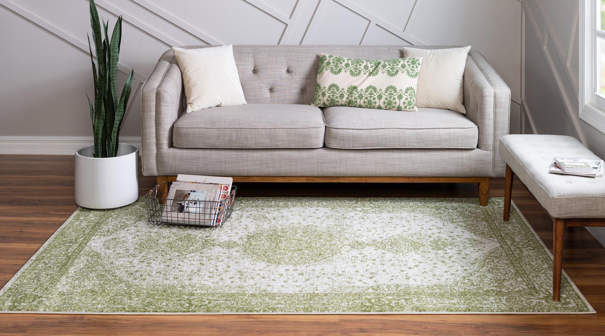 Dover Terrace Collection Area Rug - Marina (Green)