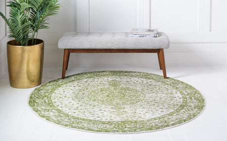 Dover Terrace Collection Area Rug - Marina (Green)