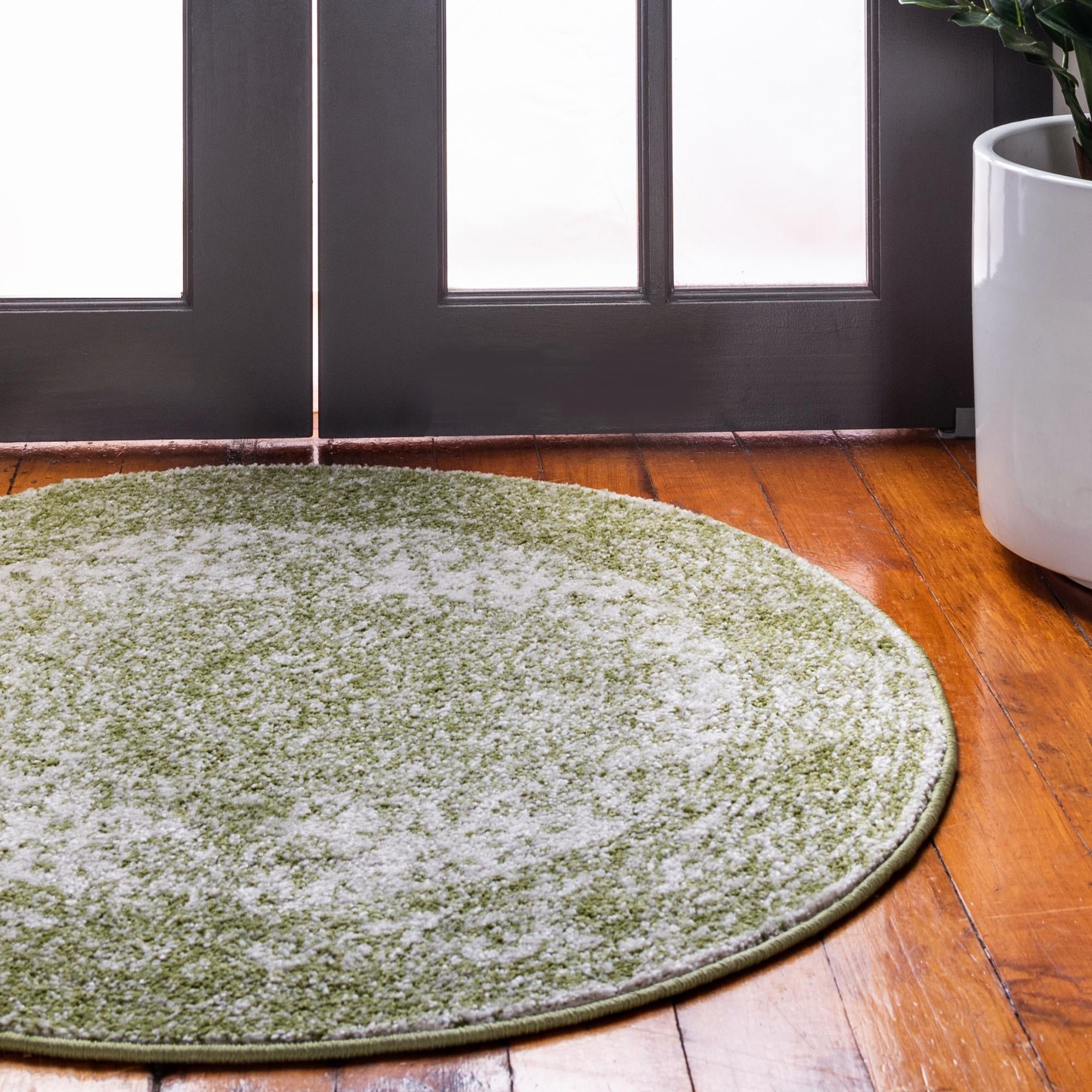 Dover Terrace Collection Area Rug - Marina (Green)