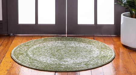 Dover Terrace Collection Area Rug - Marina (Green)