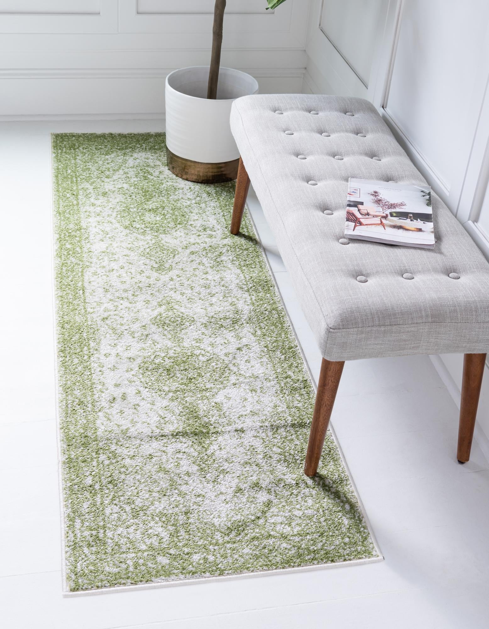 Dover Terrace Collection Area Rug - Marina (Green)