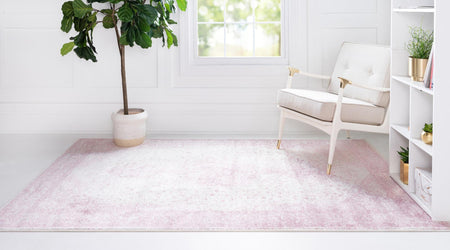 Dover Terrace Collection Area Rug - Marina (Pink)