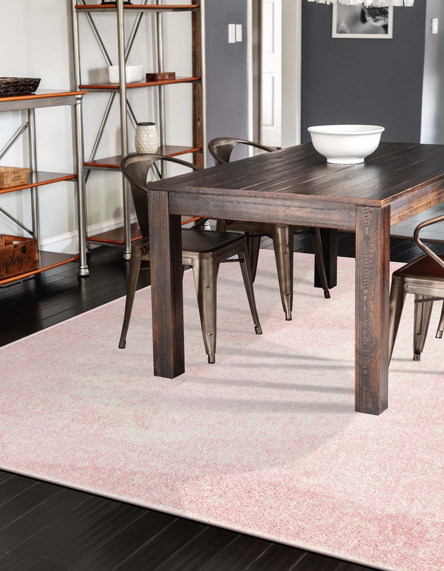 Dover Terrace Collection Area Rug - Marina (Pink)