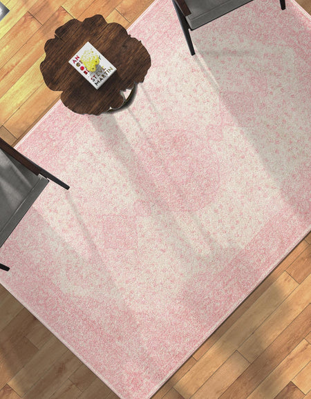 Dover Terrace Collection Area Rug - Marina (Pink)