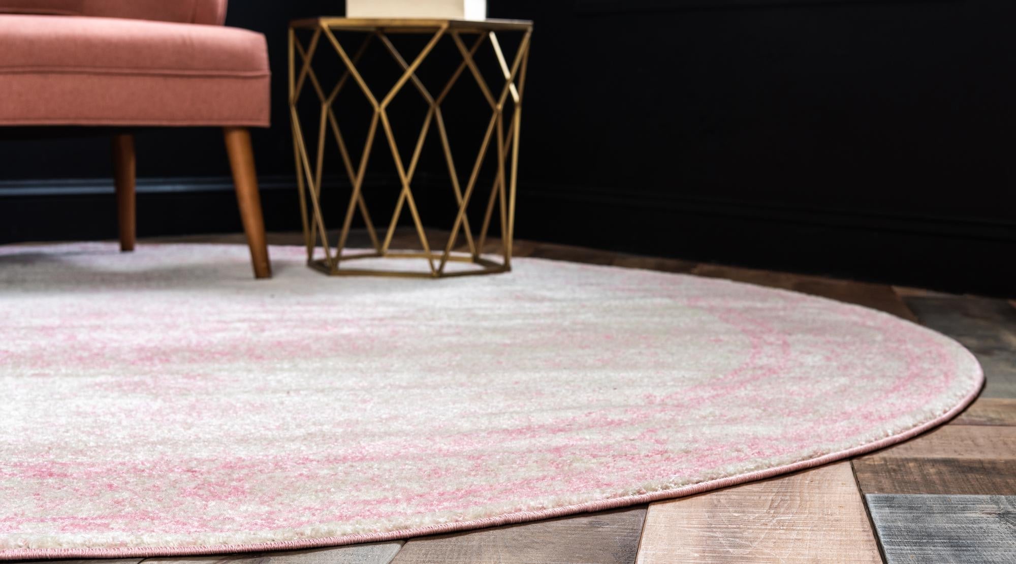 Dover Terrace Collection Area Rug - Marina (Pink)