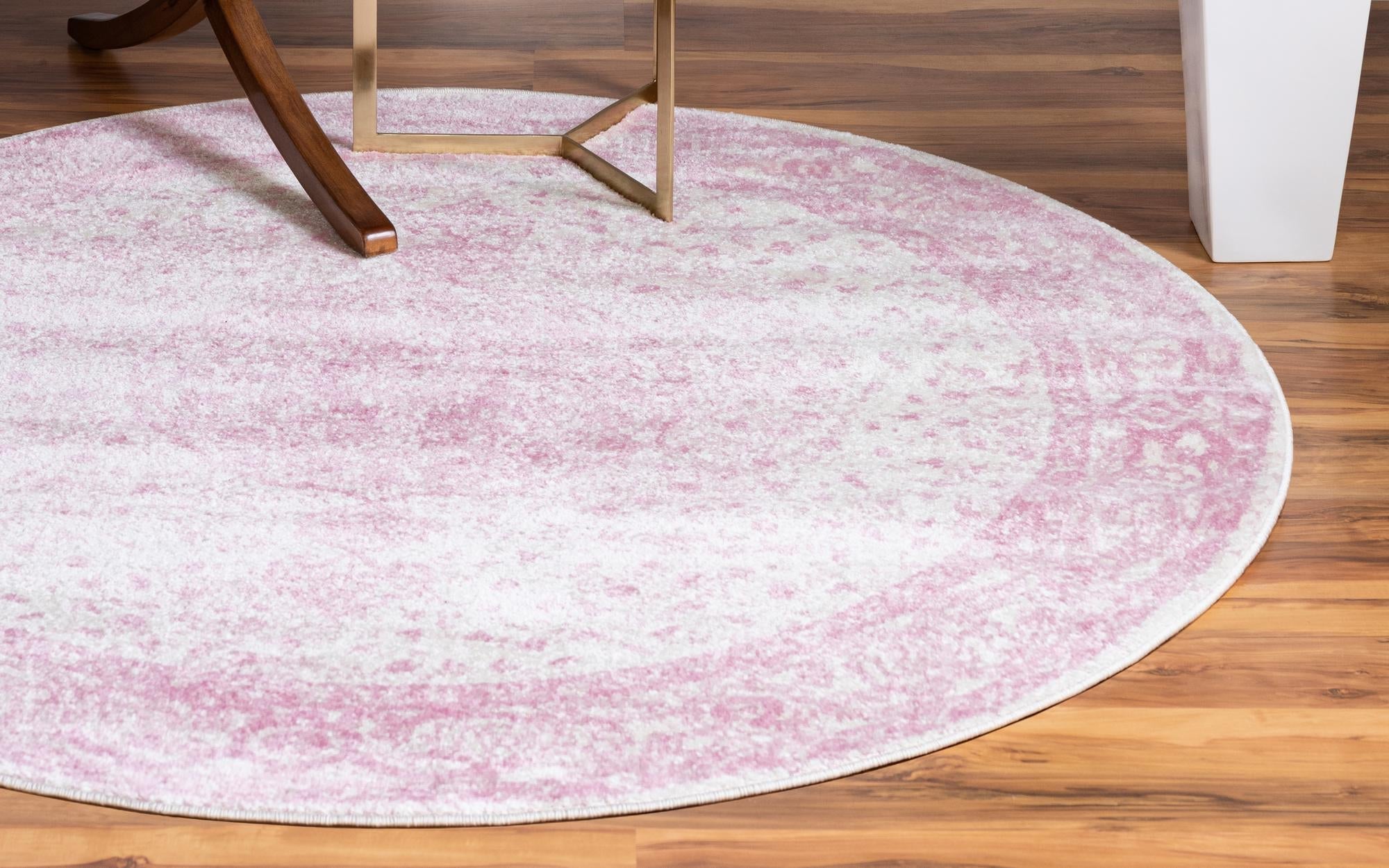 Dover Terrace Collection Area Rug - Marina (Pink)