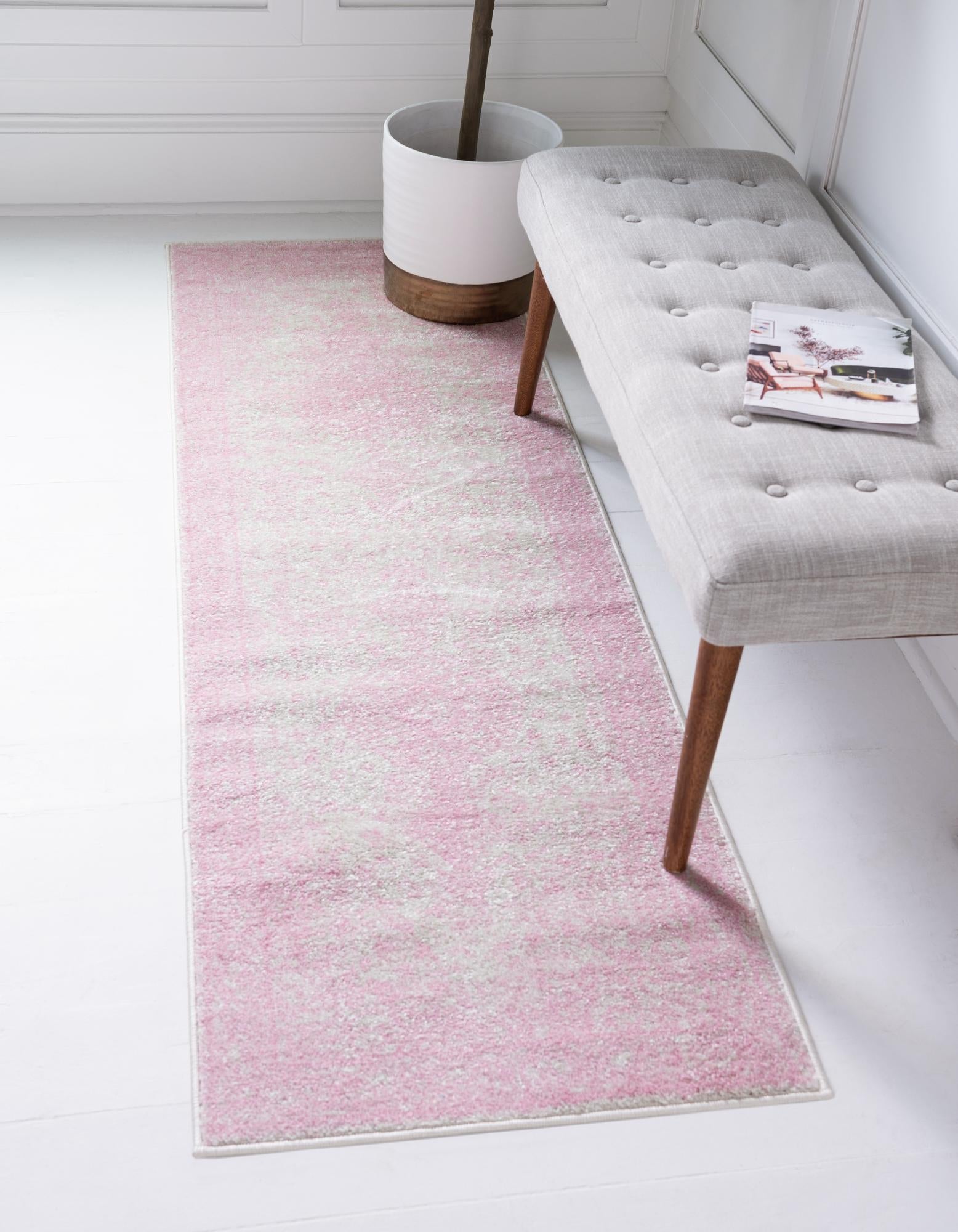 Dover Terrace Collection Area Rug - Marina (Pink)