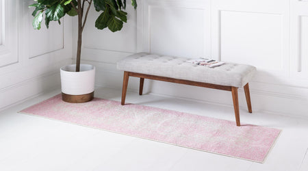 Dover Terrace Collection Area Rug - Marina (Pink)