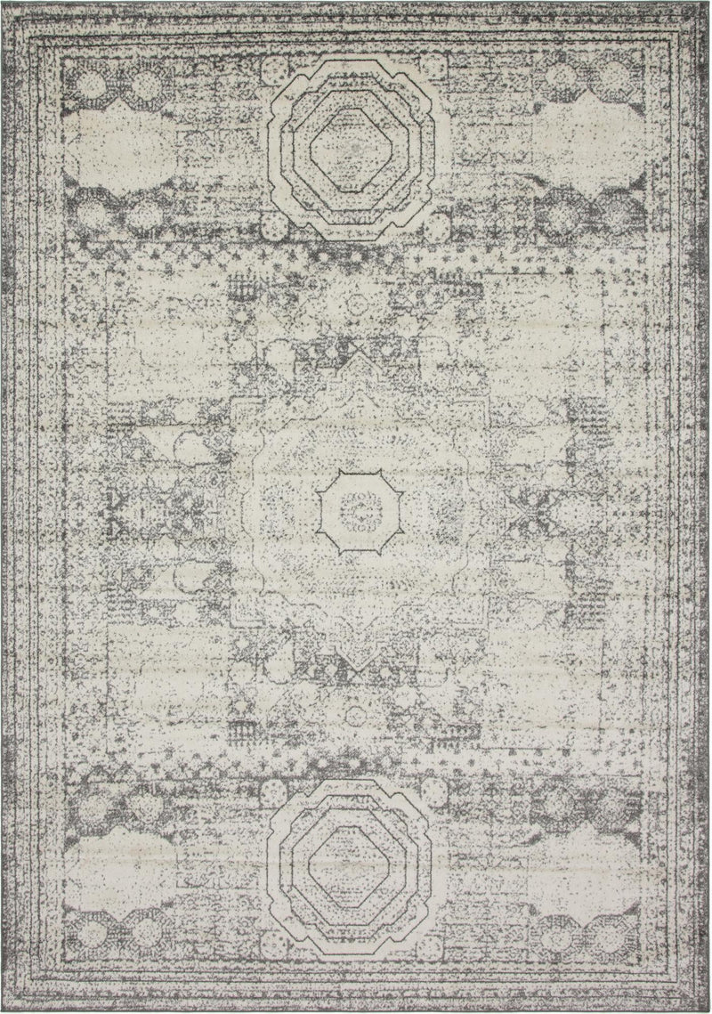 Dover Terrace Collection Area Rug -  Lagoon (Ivory) Rectangle Ivory Main