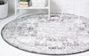 Dover Terrace Collection Area Rug -  Lagoon (Ivory) Round Ivory  lifestyle 3