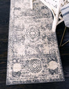 Dover Terrace Collection Area Rug -  Lagoon (Ivory) Runner Ivory  lifestyle 0