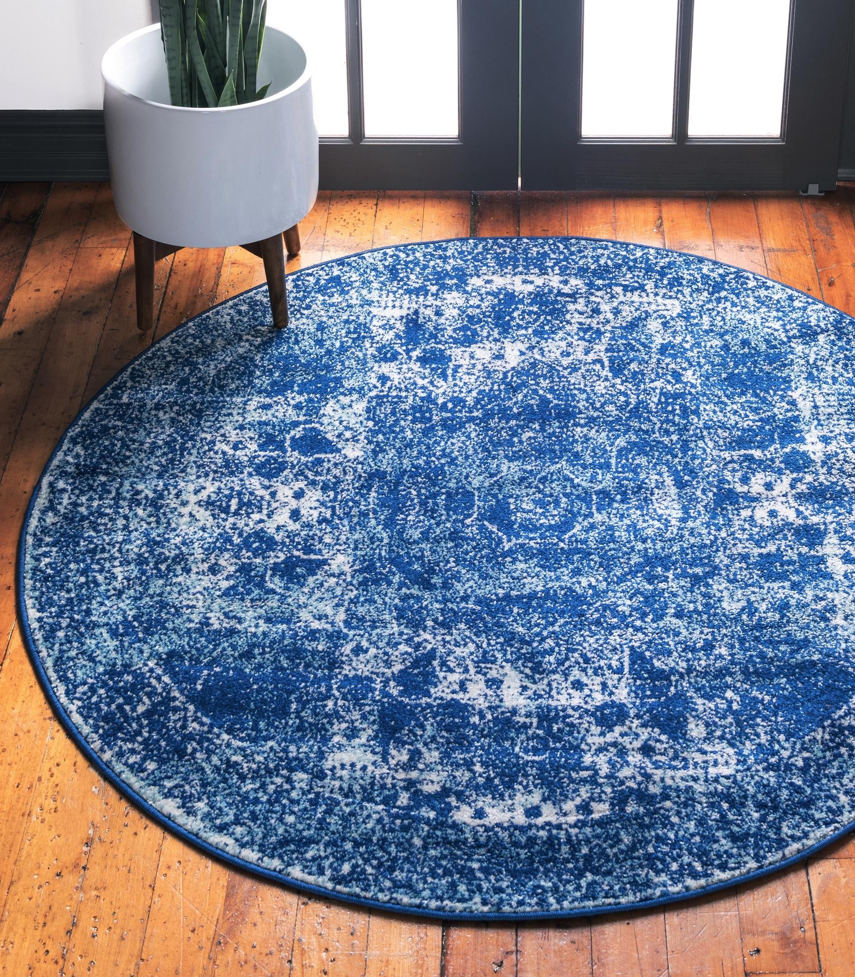 Dover Terrace Collection Area Rug -  Lagoon (Aqua)