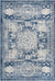 Dover Terrace Collection Area Rug -  Lagoon (Ivory and Blue) Rectangle Ivory and Blue Main