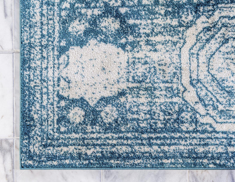 Dover Terrace Collection Area Rug -  Lagoon (Turquoise) Rectangle Turquoise  lifestyle 7