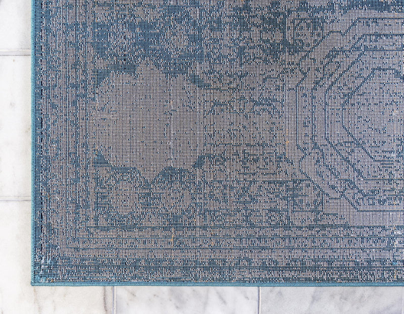 Dover Terrace Collection Area Rug -  Lagoon (Turquoise) Rectangle Turquoise  lifestyle 8