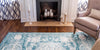 Dover Terrace Collection Area Rug -  Lagoon (Turquoise) Rectangle Turquoise  lifestyle 10