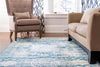 Dover Terrace Collection Area Rug -  Lagoon (Turquoise) Rectangle Turquoise  lifestyle 11