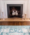 Dover Terrace Collection Area Rug -  Lagoon (Turquoise) Rectangle Turquoise  lifestyle 12