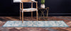 Dover Terrace Collection Area Rug -  Lagoon (Turquoise) Runner Turquoise  lifestyle 2