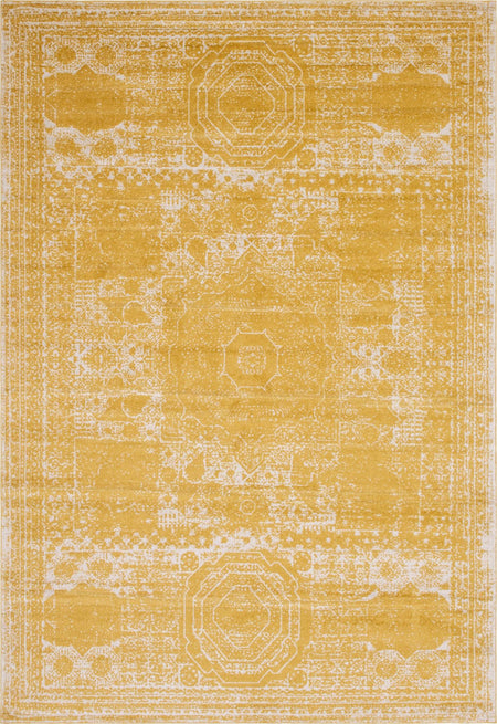 Dover Terrace Collection Area Rug -  Lagoon (Yellow)