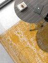 Dover Terrace Collection Area Rug -  Lagoon (Yellow) Rectangle Yellow  lifestyle 5