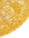 Dover Terrace Collection Area Rug -  Lagoon (Yellow) Round Yellow  lifestyle 17