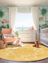 Dover Terrace Collection Area Rug -  Lagoon (Yellow)