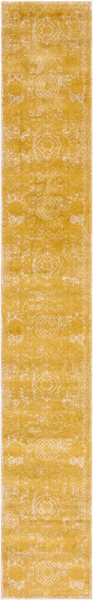 Dover Terrace Collection Area Rug -  Lagoon (Yellow) Runner Yellow Main