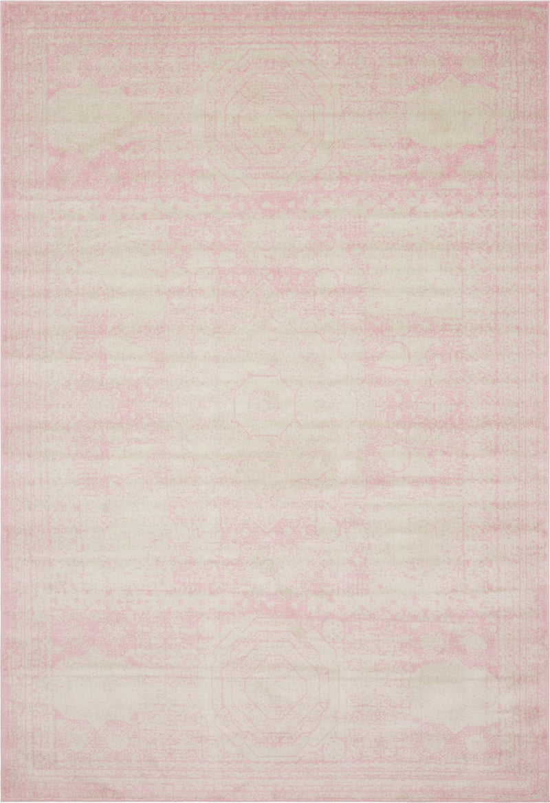 Dover Terrace Collection Area Rug -  Lagoon (Pink) Rectangle Pink Main