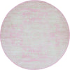 Dover Terrace Collection Area Rug -  Lagoon (Pink) Round Pink Main