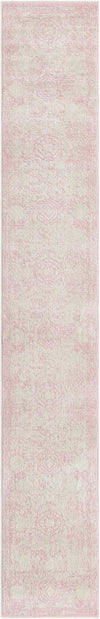 Dover Terrace Collection Area Rug -  Lagoon (Pink) Runner Pink Main