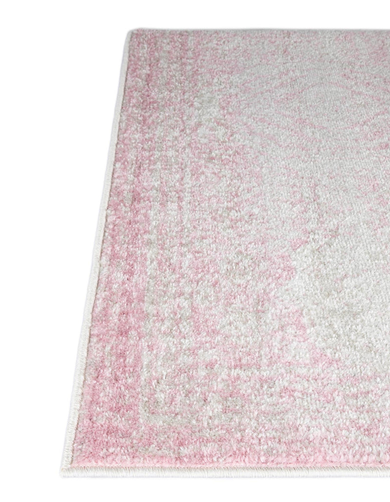 Dover Terrace Collection Area Rug -  Lagoon (Pink) Runner Pink  lifestyle 10