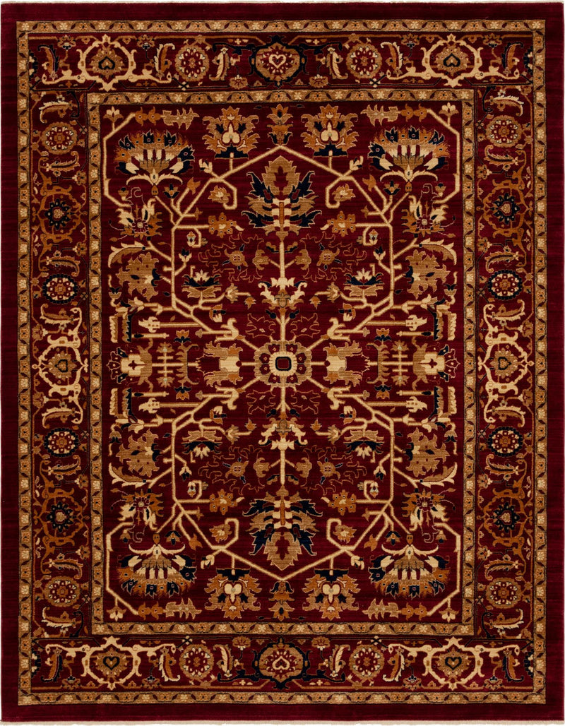 Coastal Haven Collection Area Rug - Seabreeze Rectangle Burgundy Main