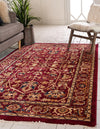 Coastal Haven Collection Area Rug - Seabreeze Rectangle Burgundy  lifestyle 4