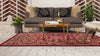 Coastal Haven Collection Area Rug - Seabreeze Rectangle Burgundy  lifestyle 10