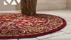 Coastal Haven Collection Area Rug - Seabreeze Round Burgundy  lifestyle 45