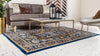 Coastal Haven Collection Area Rug - Seabreeze Rectangle Navy Blue  lifestyle 8