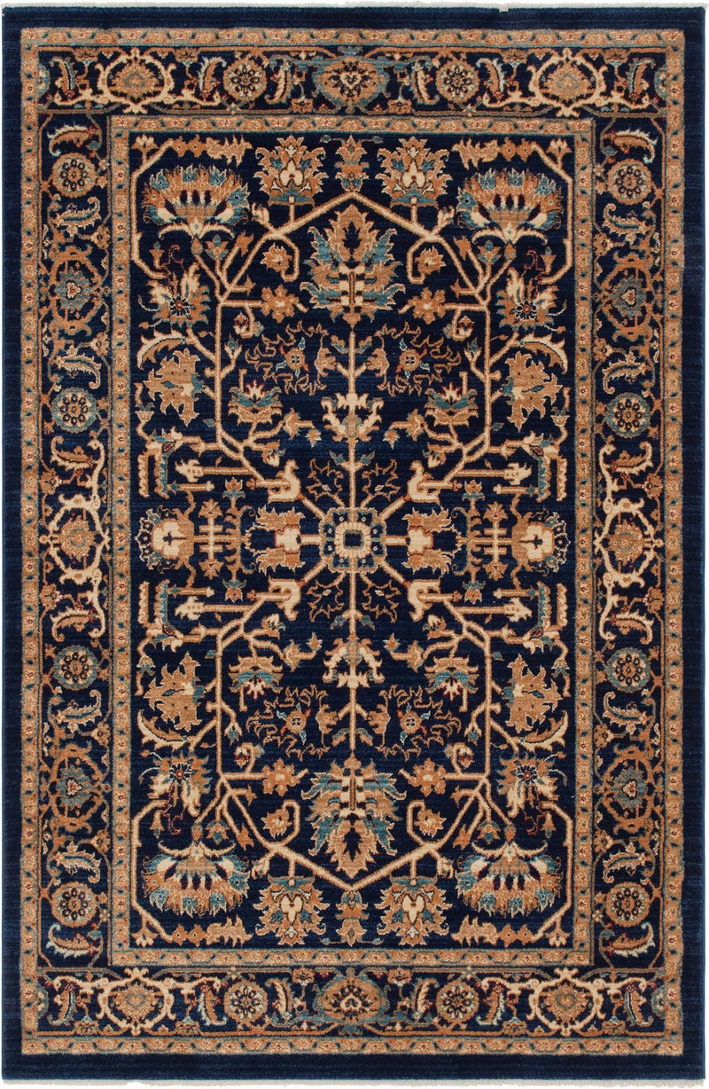 Coastal Haven Collection Area Rug - Seabreeze Rectangle Navy Blue  lifestyle 2