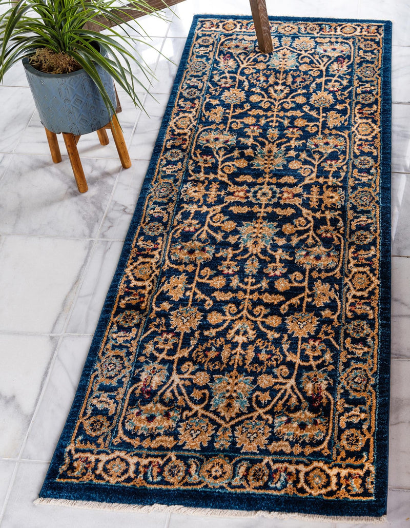 Coastal Haven Collection Area Rug - Seabreeze Runner Navy Blue  lifestyle 37