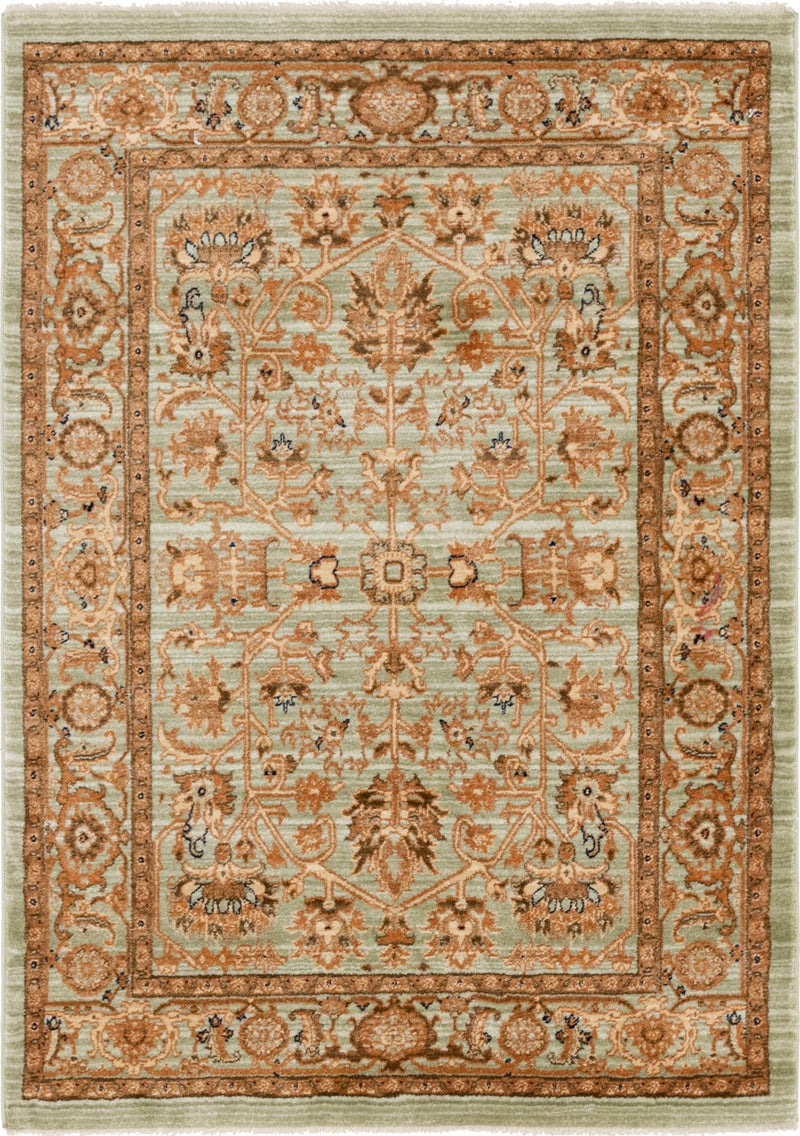 Coastal Haven Collection Area Rug - Seabreeze Rectangle Light Green  lifestyle 3